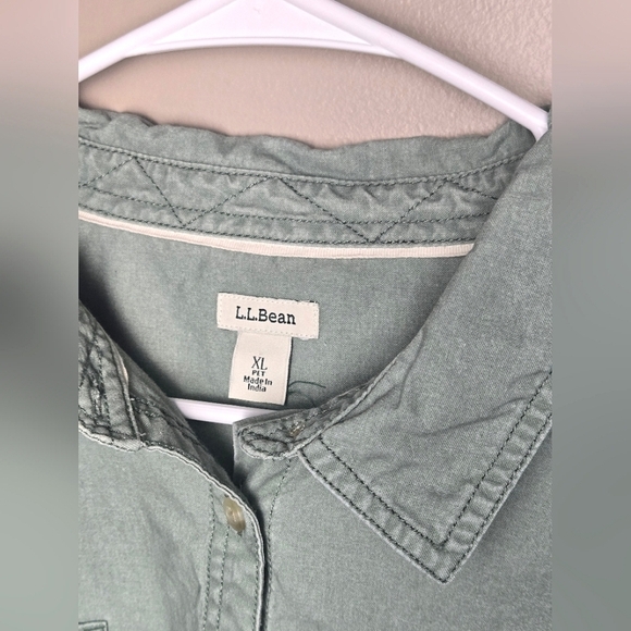 Men's L.L. Bean Outdoor Sunwashed Canvas 100% Cotton  Gorpcore Shirt, XL - Picture 3 of 4